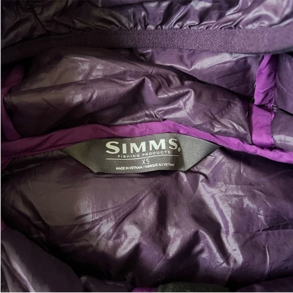 Simms Women’s ExStream BiComp Hooded Jacket Purple Size XS PrimaLoft - Picture 6 of 14